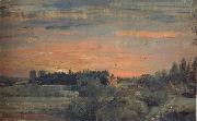 John Constable View towards the rectory,East Bergholt 30 September 1810 USA oil painting artist